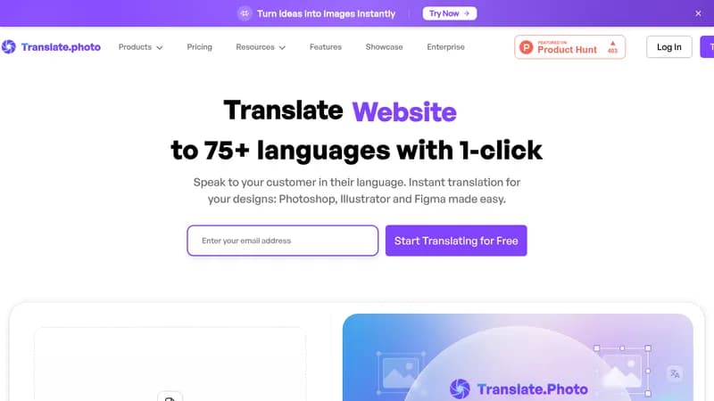 translate.photo website