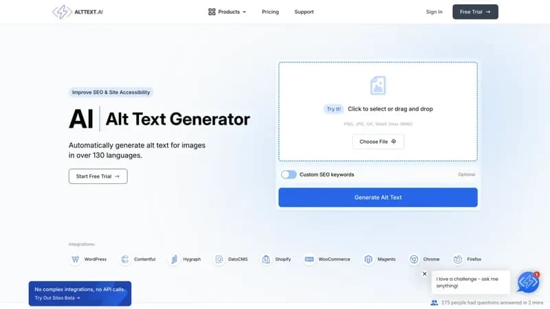 AI Alt Text Generator screenshot