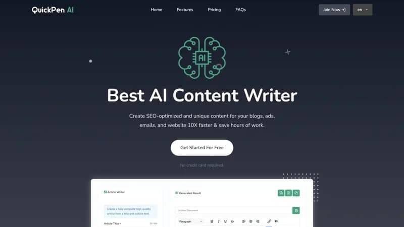 QuickPen AI screenshot