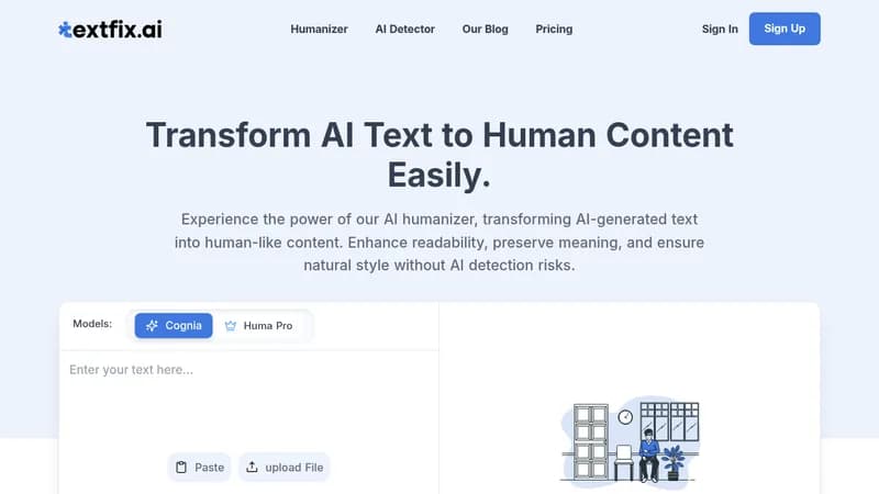 textfix.ai website