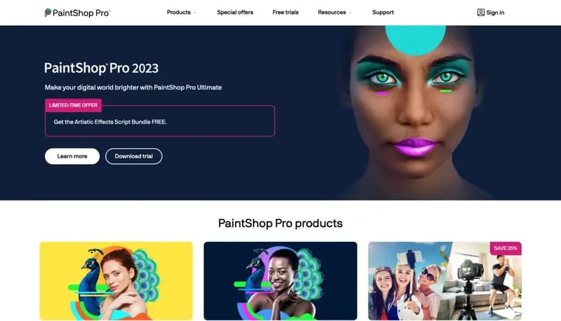PaintShop Pro 2023 screenshot