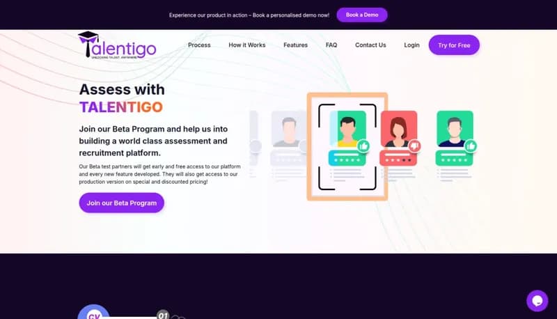 Talentigo screenshot