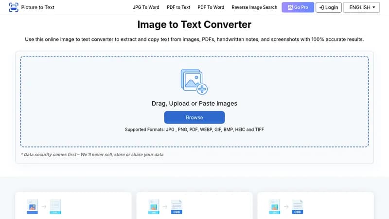 picture to text website