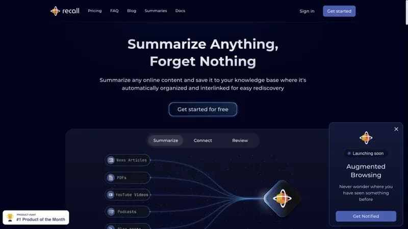 Recall screenshot