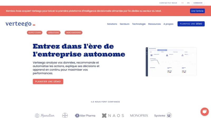 Verteego screenshot