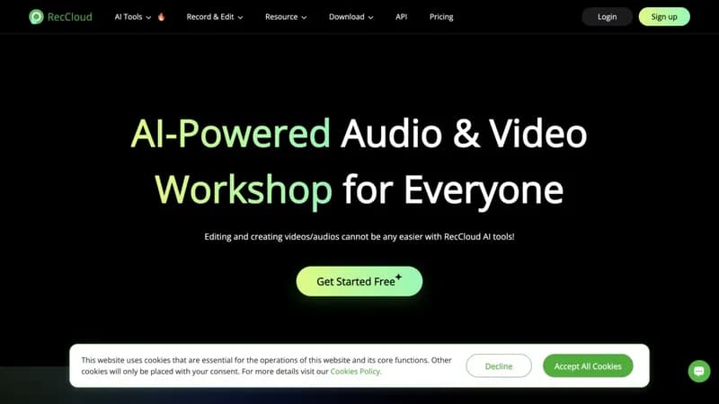 RecCloud screenshot