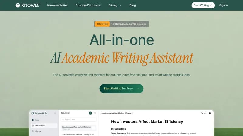 knowee writer website