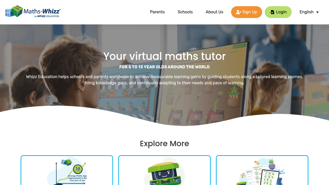 maths-whizz website