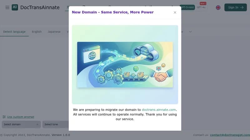 aidoctransainnate website