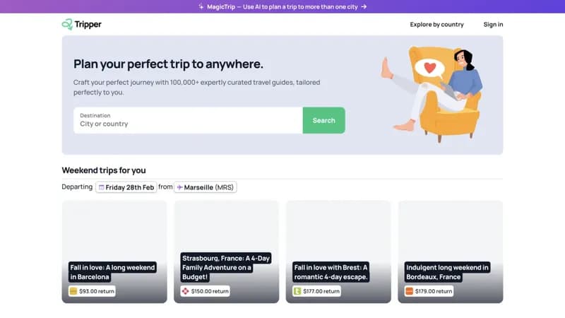 Tripper Guide screenshot