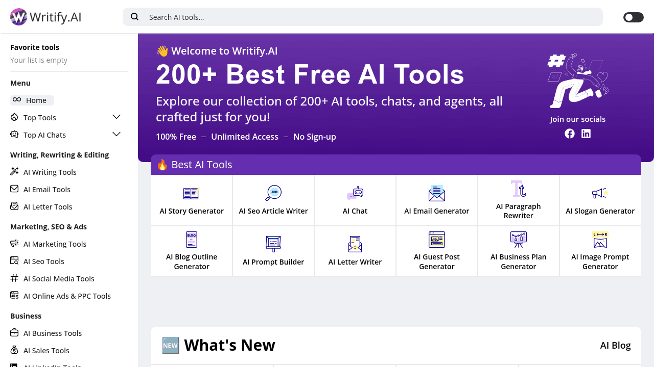 writify.ai website