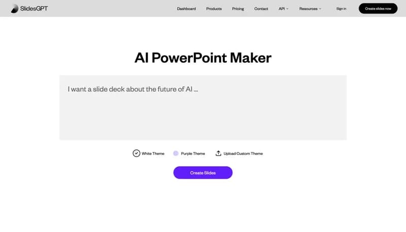SlidesGPT AI PowerPoint screenshot