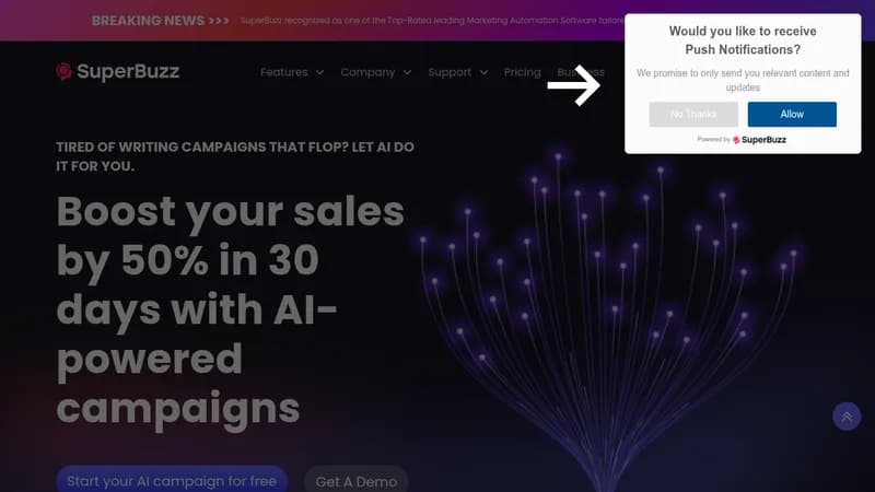 superbuzz website