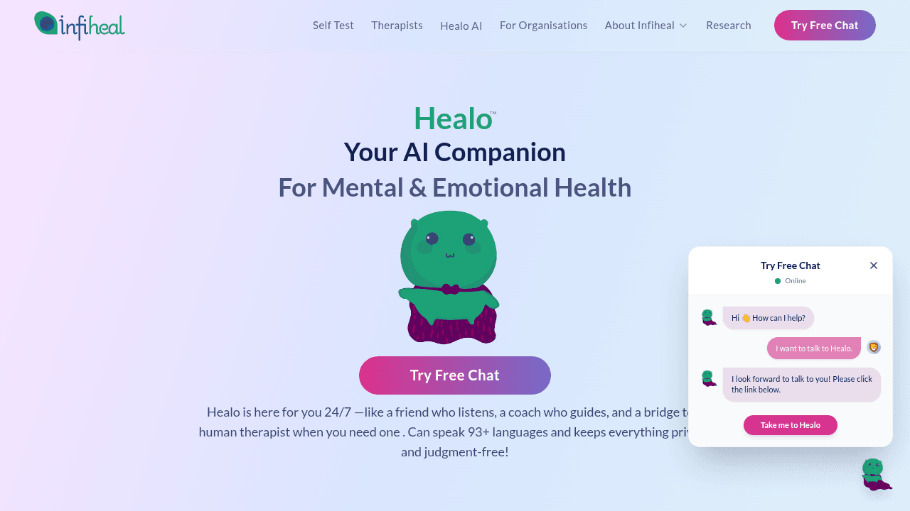 healo website