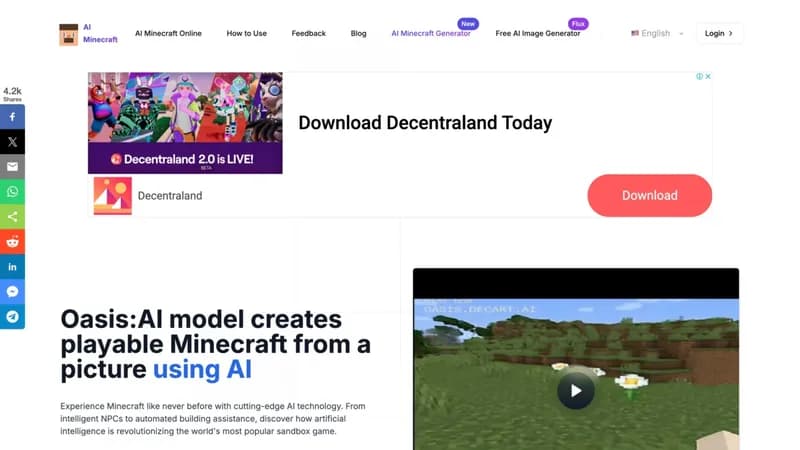 AI Minecraft screenshot