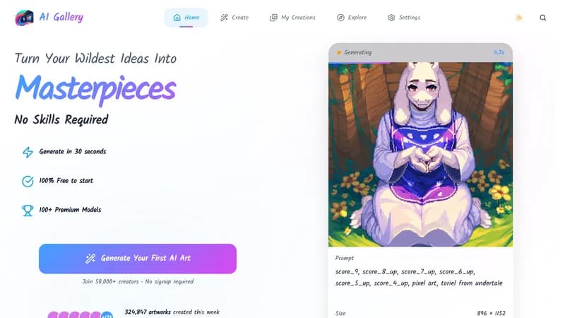 ai gallery website