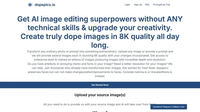 dopepics.io screenshot