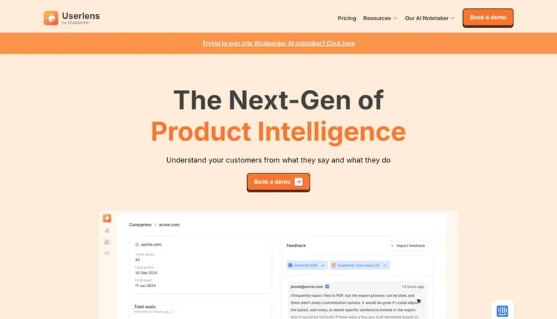 Userlens by Wudpecker screenshot