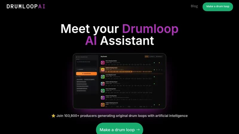 drumloop ai website