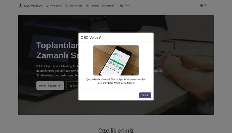 CSC Voice AI screenshot