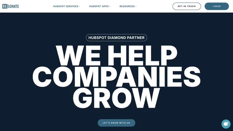 Resonate Growth Agency screenshot