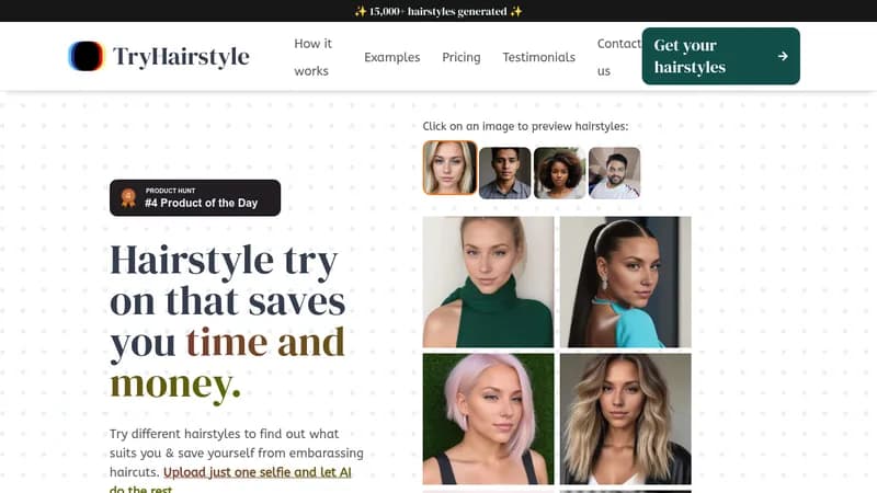 tryhairstyle website
