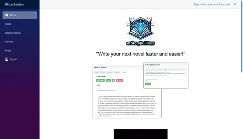 AIStoryBuilders screenshot