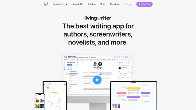 livingwriter website