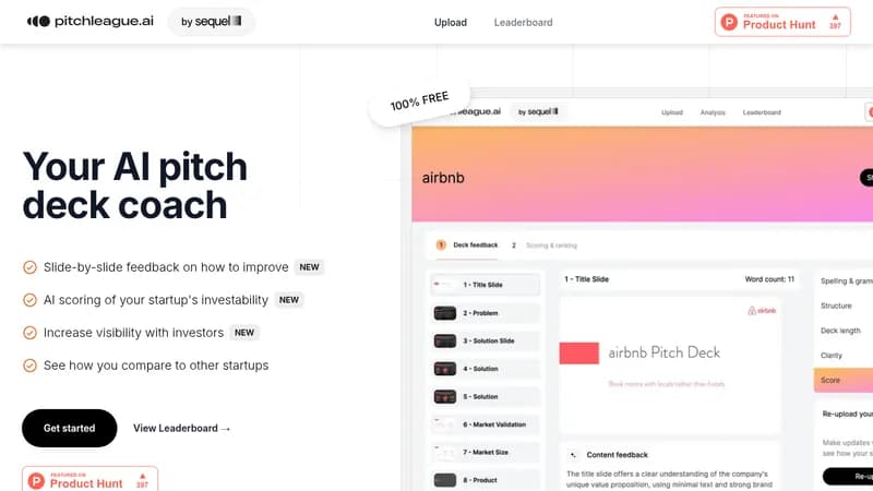 pitchleague.ai website