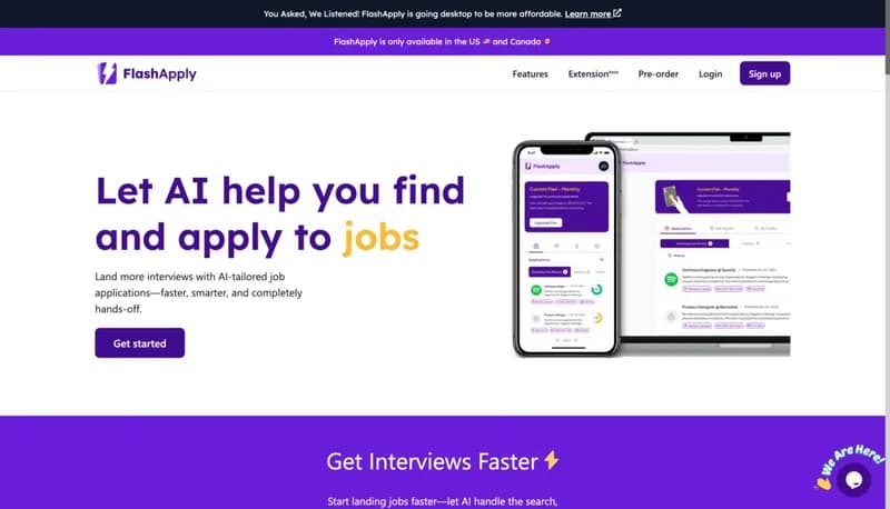 FlashApply screenshot