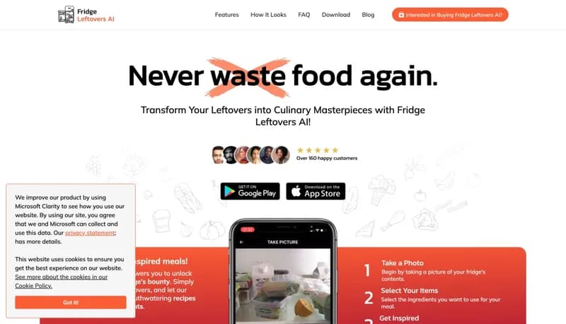 Fridge Leftovers AI screenshot