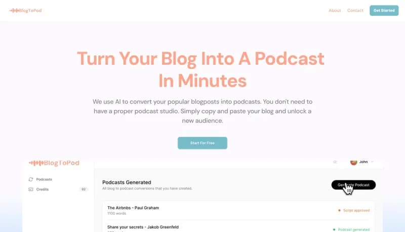 BlogToPod screenshot