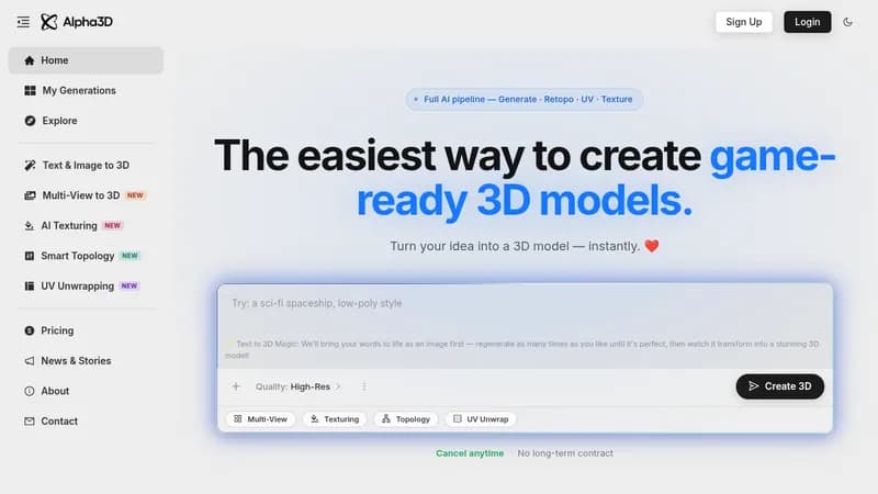 alpha3d website
