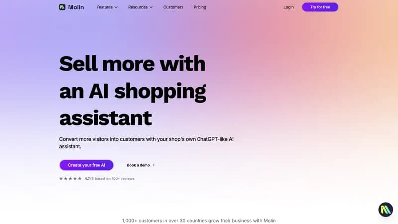 Molin AI screenshot