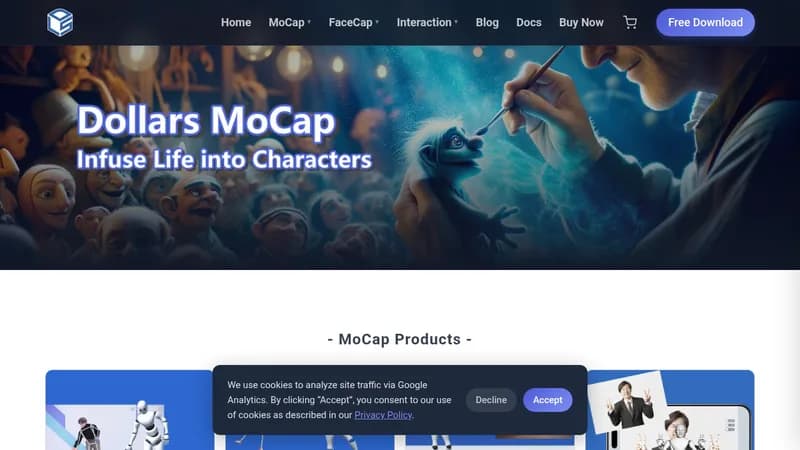 dollars mocap website