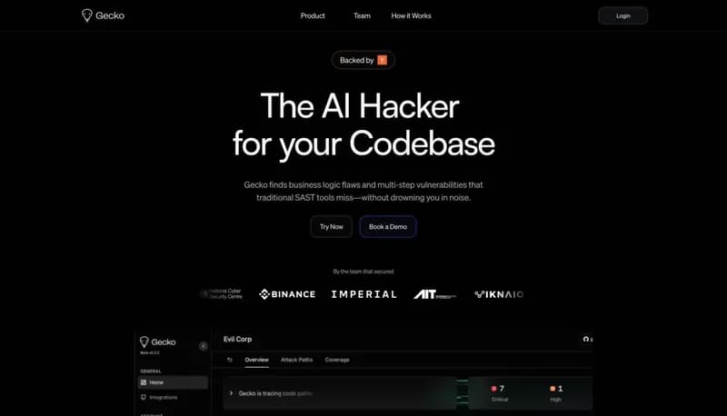 Gecko Security screenshot