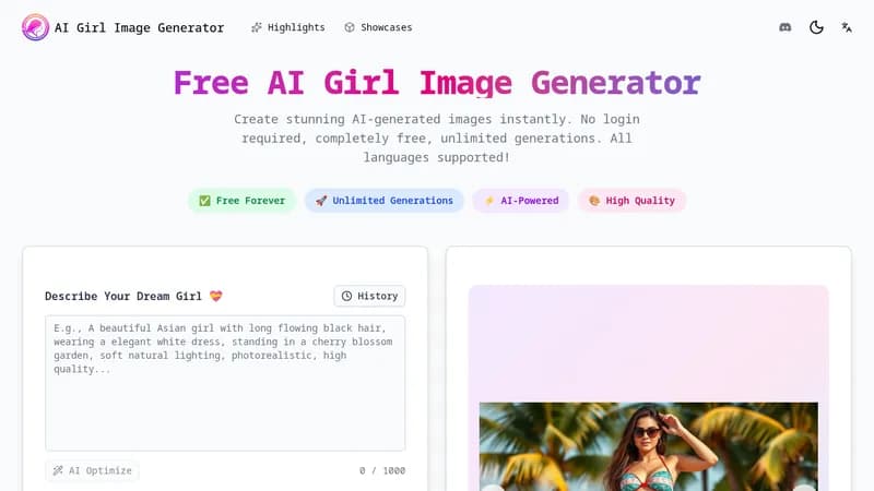 ai girl image generator website