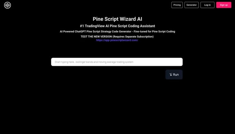 Pine Script Wizard screenshot