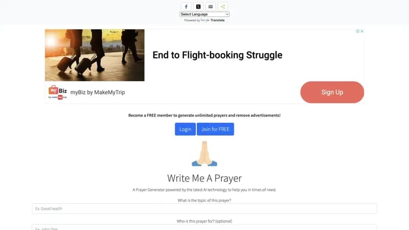 Write Me A Prayer screenshot