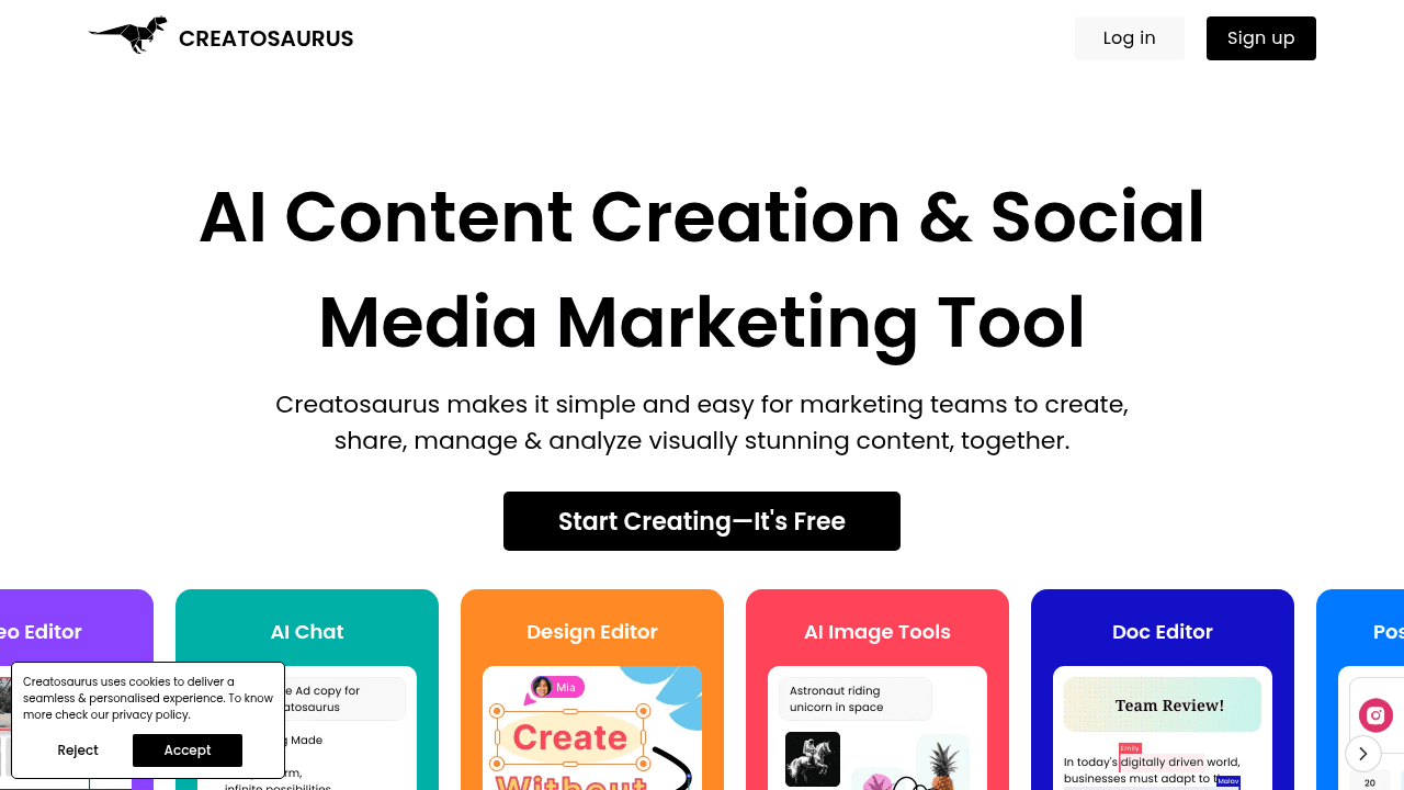 creatosaurus website