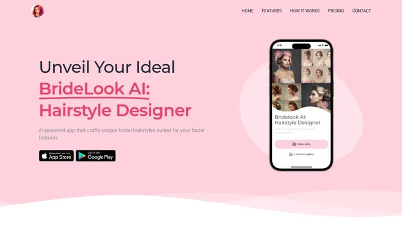 www.bridelookai.com screenshot