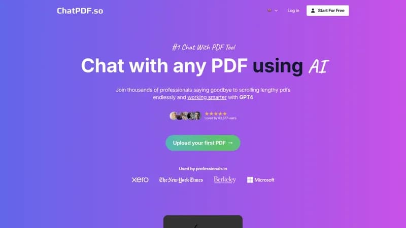 ChatPDF.so screenshot