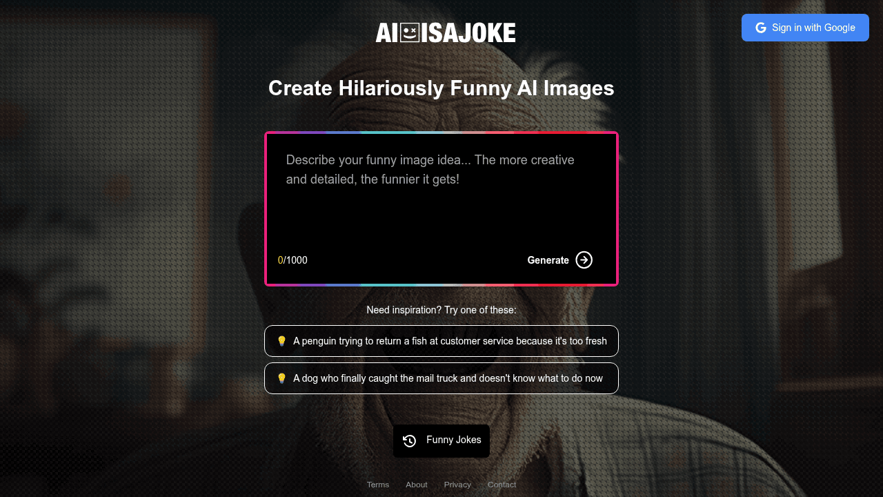 ai is a joke website
