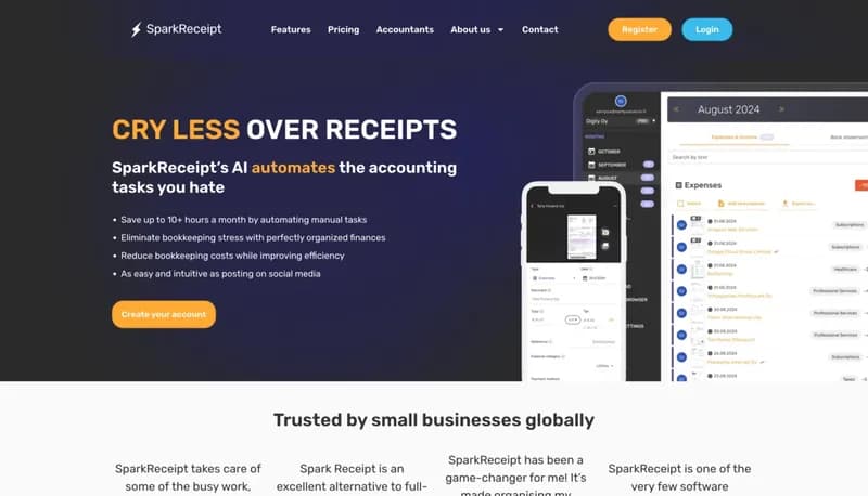SparkReceipt screenshot