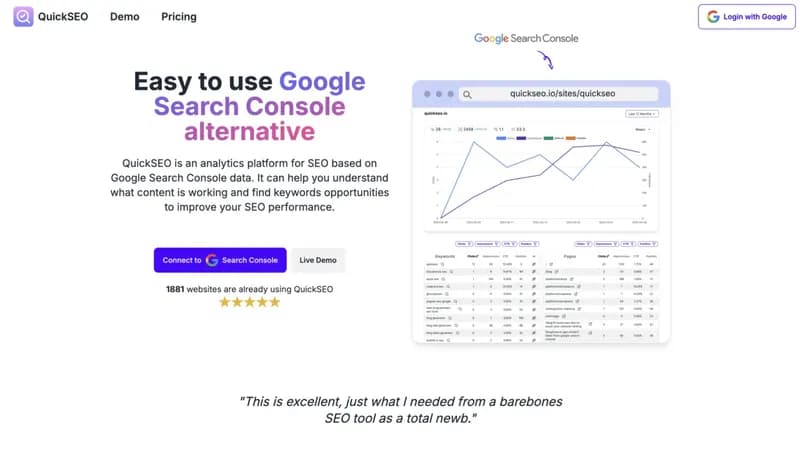 QuickSEO screenshot