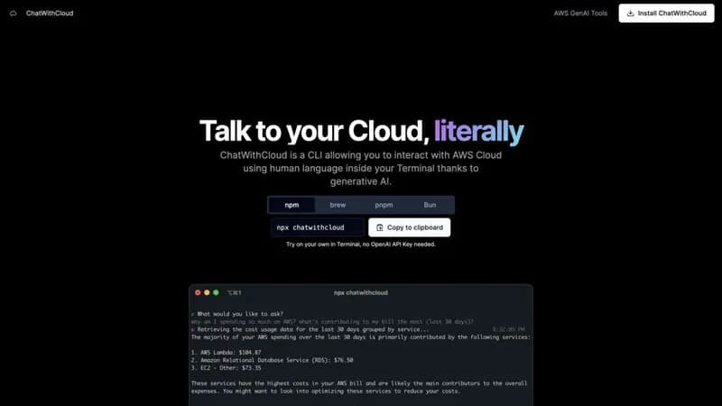 ChatWithCloud screenshot