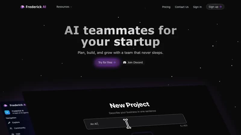 frederick ai website