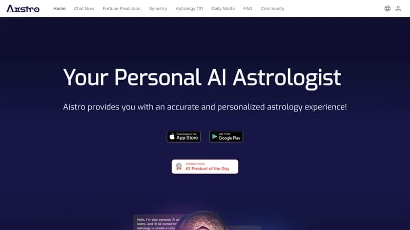 Aistro screenshot