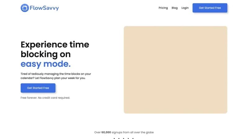 FlowSavvy screenshot