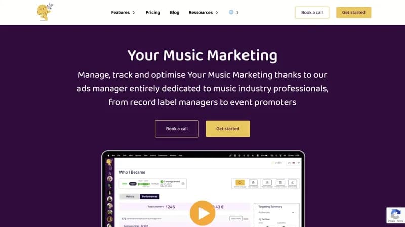 Your Music Marketing screenshot